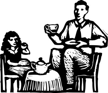 Çayın vektör illüstrasyonu