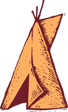 yerli Kızılderili teepee