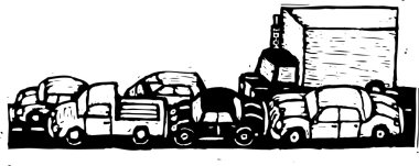 trafik vektör çizim