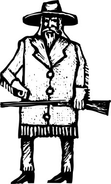 buffalo bill gravür çizimi