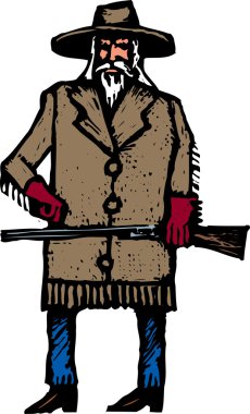 buffalo bill gravür çizimi