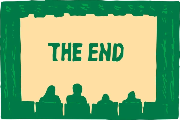 Movies The End — Stock Vector