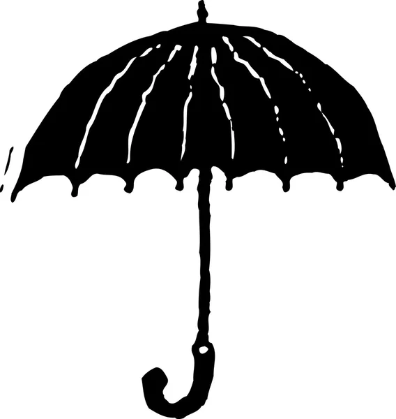 Abbildung des Regenschirms — Stockvektor