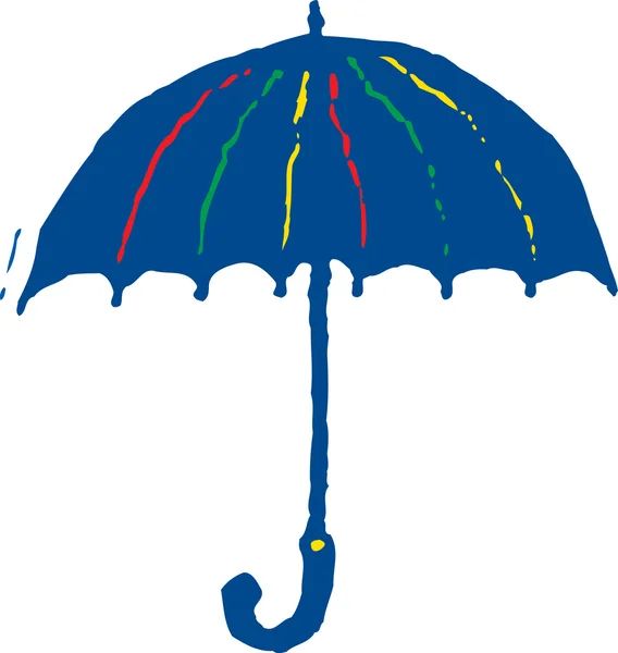 Abbildung des Regenschirms — Stockvektor