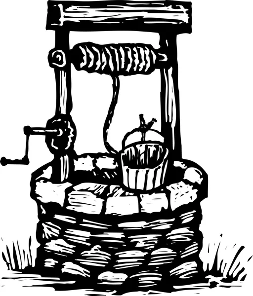 Water Well — Stock Vector