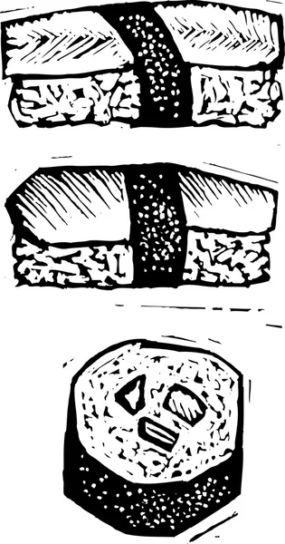 寿司的矢量图解 — 图库矢量图片