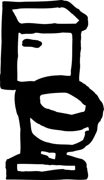 Vectorillustratie icoon van toilet — Stockvector
