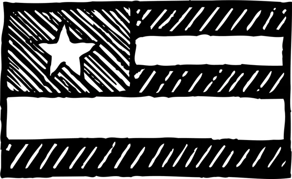 Illustration vectorielle du drapeau togolais — Image vectorielle