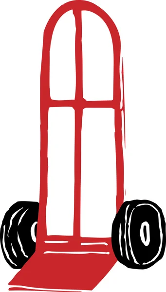 Dolly vagy Handtruck — Stock Vector