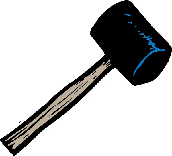 Rubber Mallet — Stock Vector