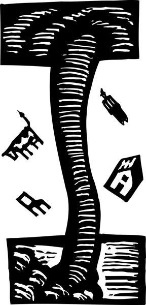 Vector Illustration of Tornado — Stock Vector