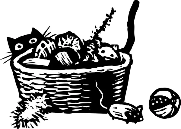Jouets pour chats — Image vectorielle