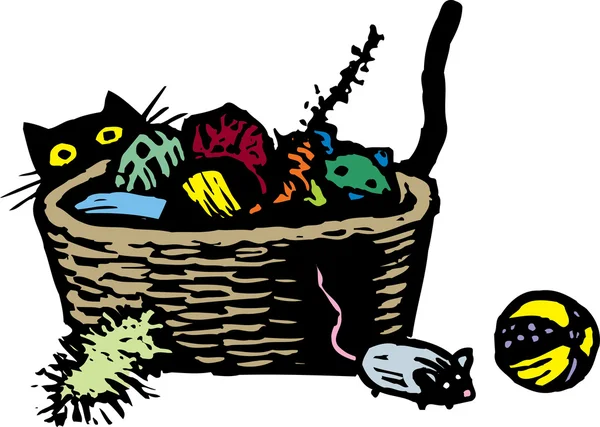Jouets pour chats — Image vectorielle