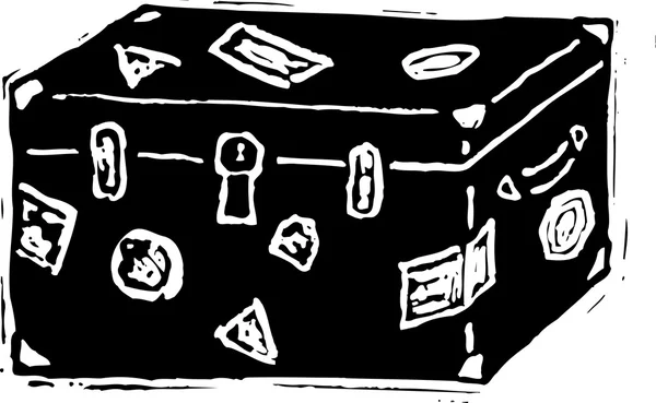 Holzschnitt-Illustration des Stammes — Stockvektor