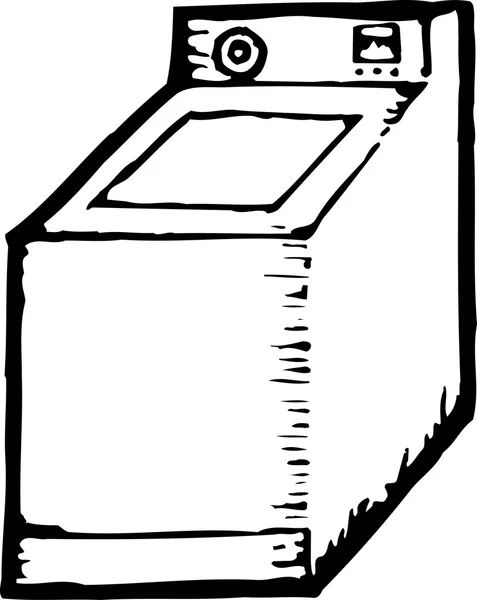 Holzschnitt-Illustration der Scheibe — Stockvektor