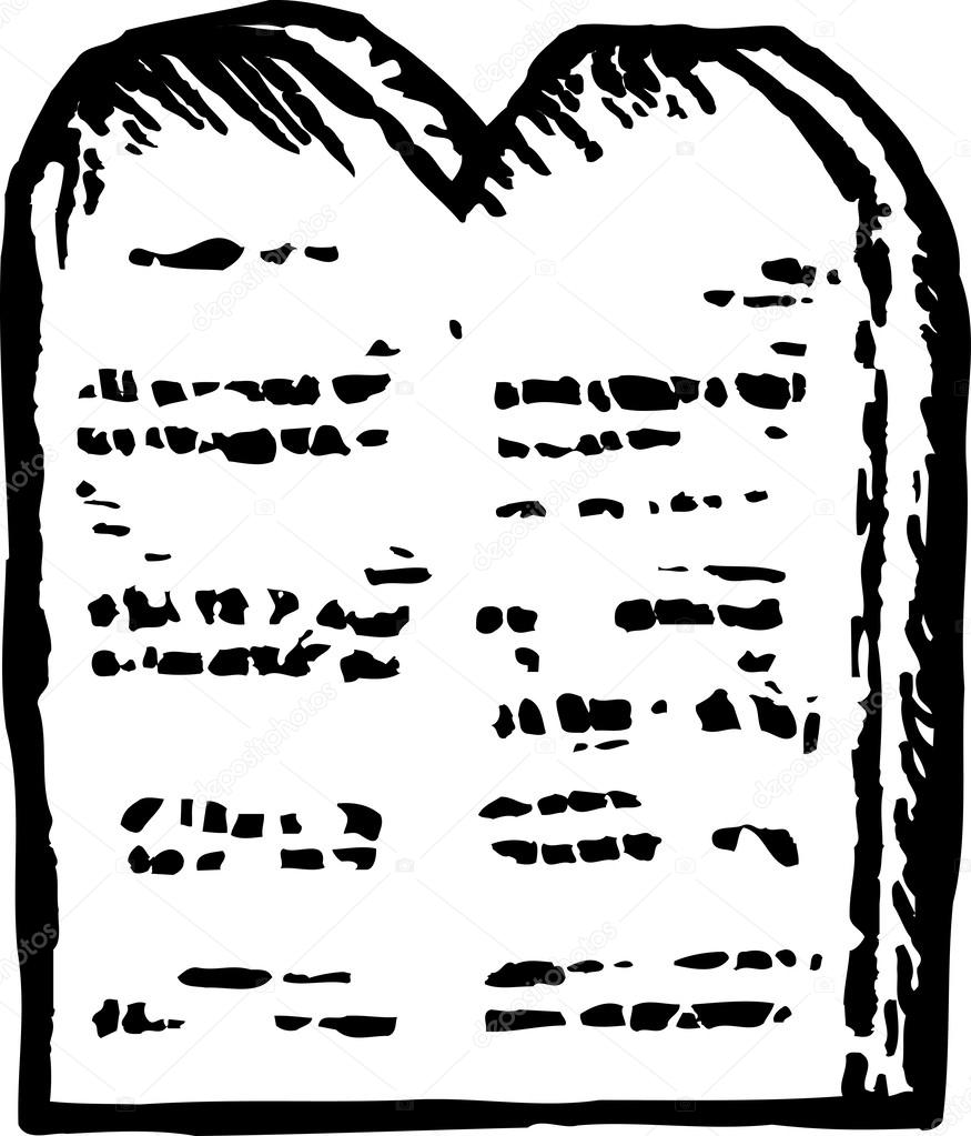 10 commandments tablets clipart