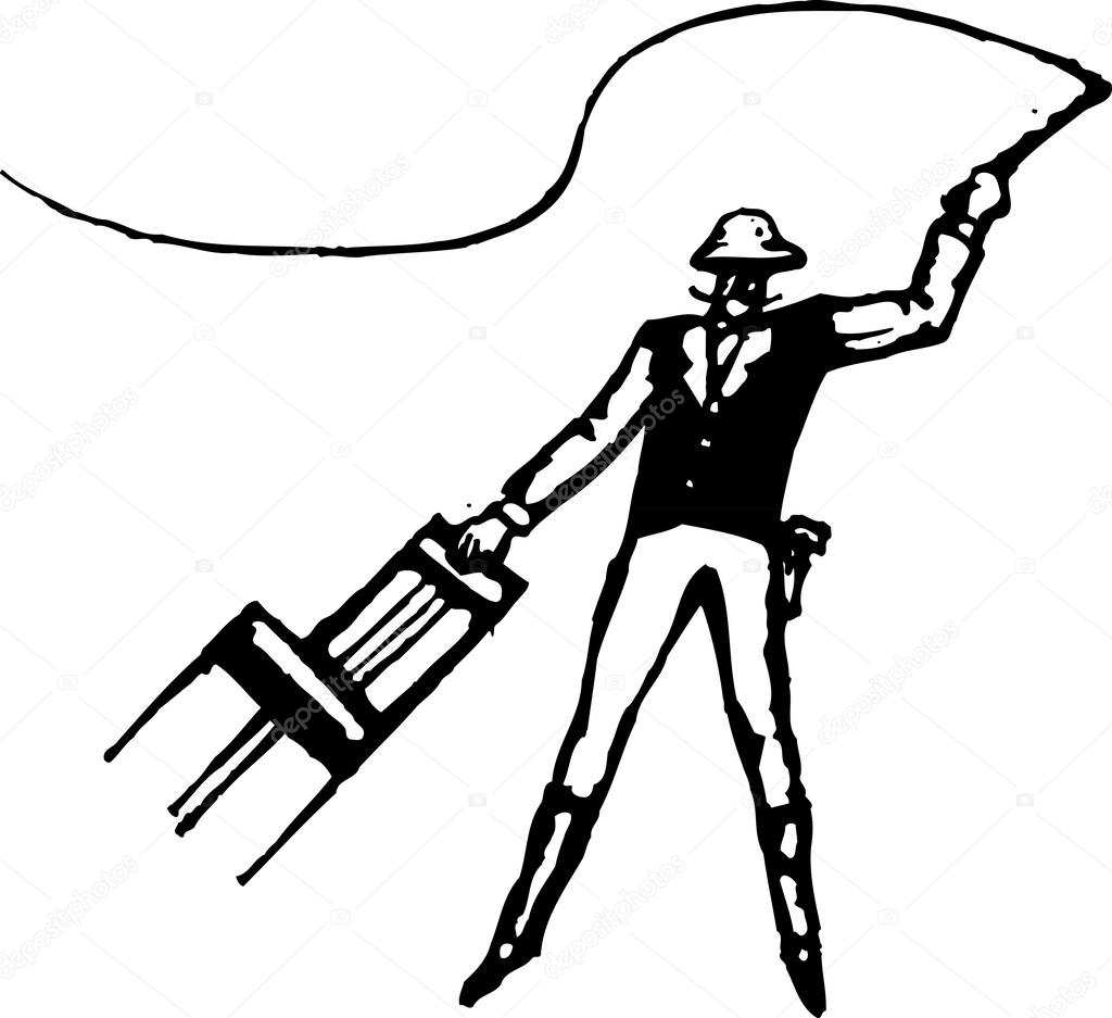 Vector illustration of Lion Tamer Stock Vector by ©ronjoe 30556161