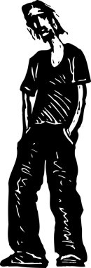 ceza uyuşturucu bağımlısı gravür çizimi