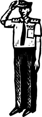 havayolu pilot gravür çizimi