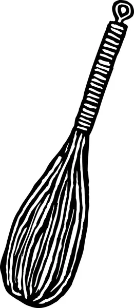 Träsnitt illustration av visp — Stock vektor