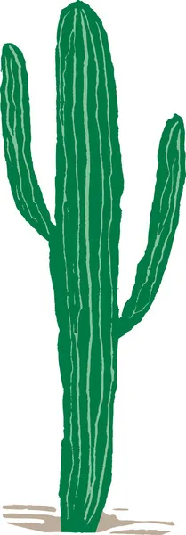 Woodcut Illustration of Saguaro Cactus — Stock Illustration Woodcut Illustration of Saguaro Cactus Royalty Free Stock Illustrations