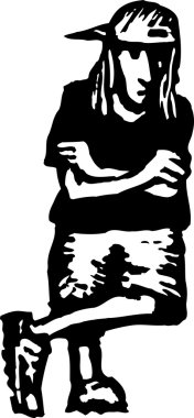 vektör çizim tutum