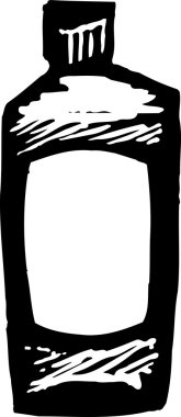 Şişenin vektör illüstrasyonu