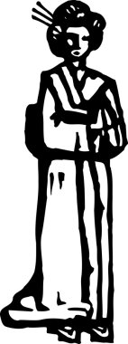 geyşa vektör çizim