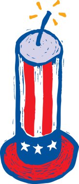 Vector Illustration of Uncle Sam Hat clipart