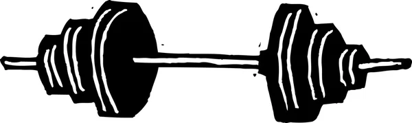 Vectorillustratie van barbell — Stockvector