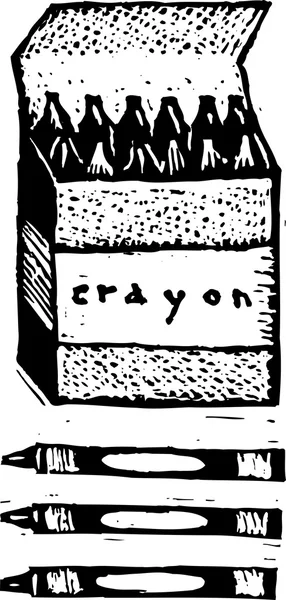 Illustration de boîte de crayons — Image vectorielle
