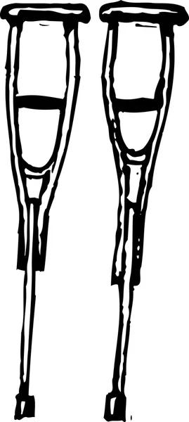 拐杖的插图 — 图库矢量图片