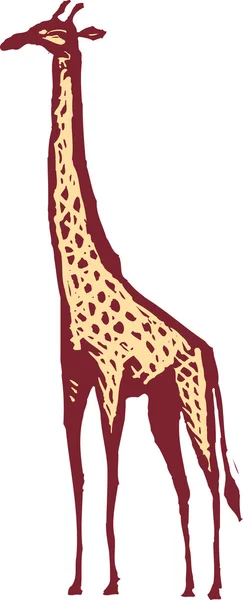 Ilusatração vetorial de Girafa — Vetor de Stock