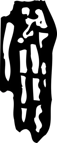 Illustration vectorielle de la main — Image vectorielle