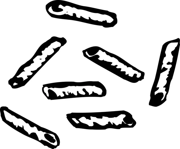 Illustration des pâtes Ziti — Image vectorielle