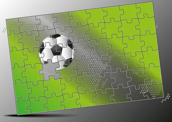 Football puzzle — Stock Photo, Image