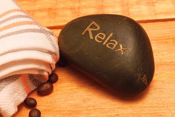 Lava stone and coffee — Stock Photo, Image