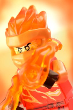 Lego minyatür Kai ateş kırmızı ninja kapalı portre