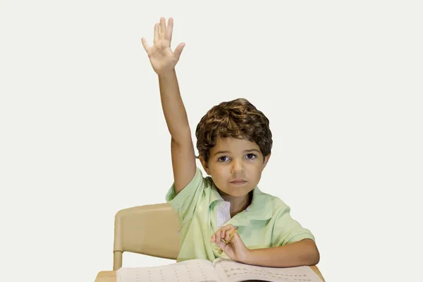 Child Raising Hand — Stock Photo, Image