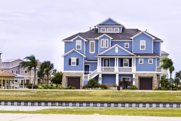 Blue beach house — Stock fotografie