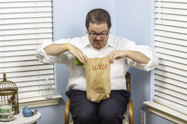 Enthousiast voor lunch 2 — Stockfoto