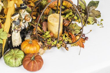 Şükran ve sonbahar temalı düzenlemesi