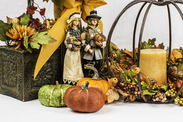 Thanksgiving and Fall Themed Arrangement — Stock Photo, Image