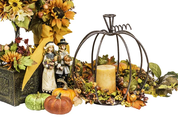 Thanksgiving and Fall Themed Arrangement — Stock Photo, Image