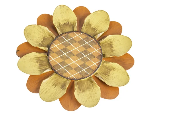 Decorative Metal Flower Isolated — Stock Photo, Image