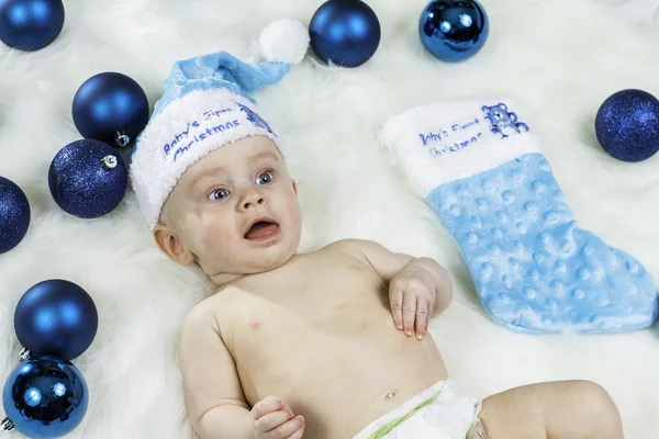 Baby Christmas Portrait — Stock Photo, Image