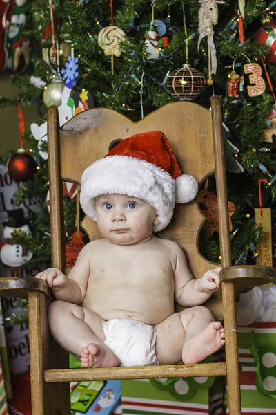 Dětské vánoční portrét — Stock fotografie