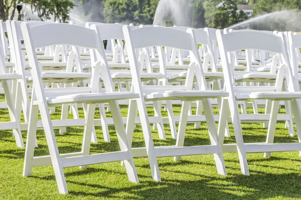 Λευκό καρέκλες — Φωτογραφία Αρχείου