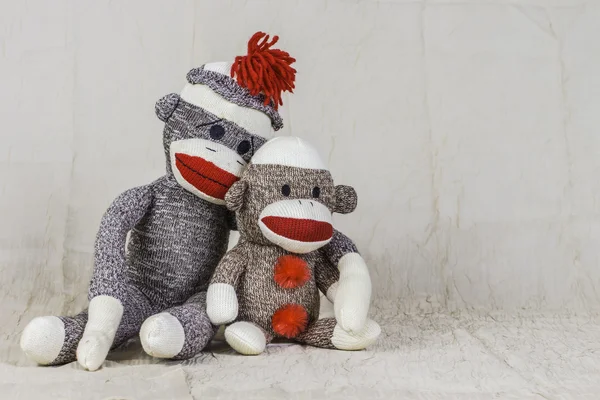 Sock Monkey Layout — Stockfoto