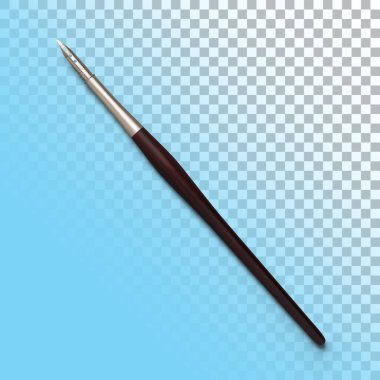 Kaligrafi kalem odununun izole edilmiş yakın çekimi